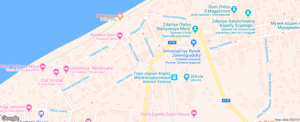 Отель Daiva на карте России