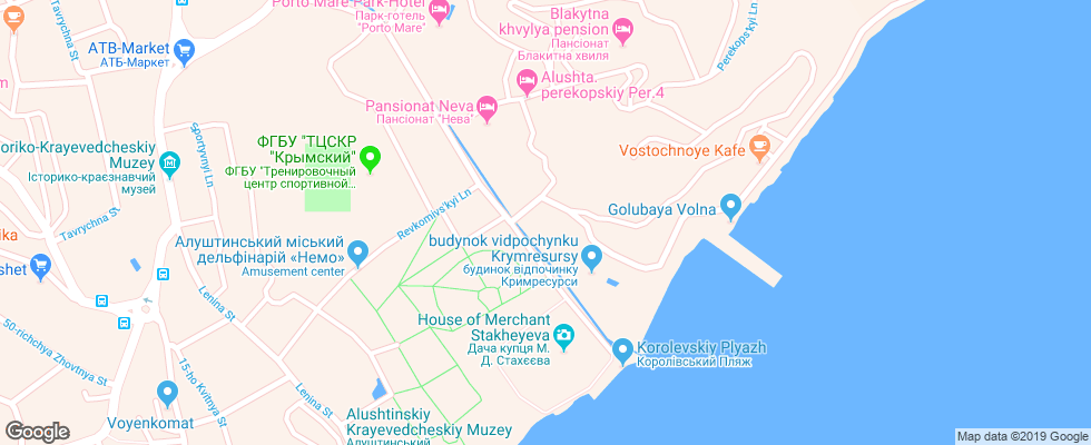 Отель Demerdzhi на карте России