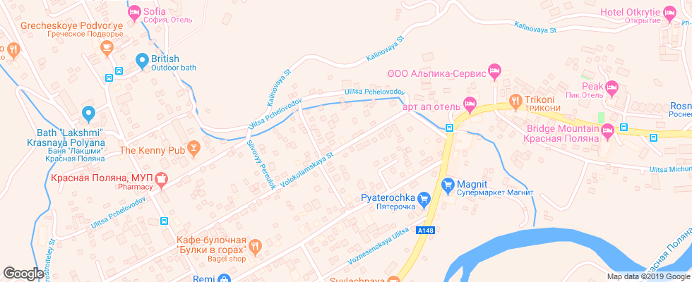 Отель Elpida на карте России