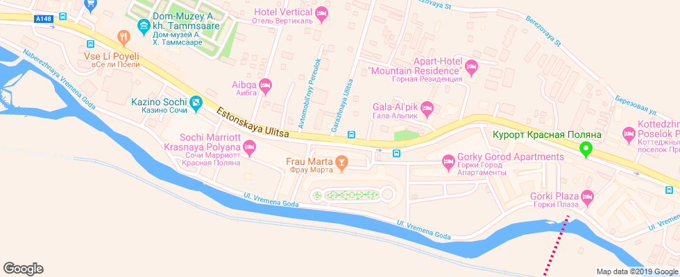 Отель Gornaya Rezidentsiya на карте России
