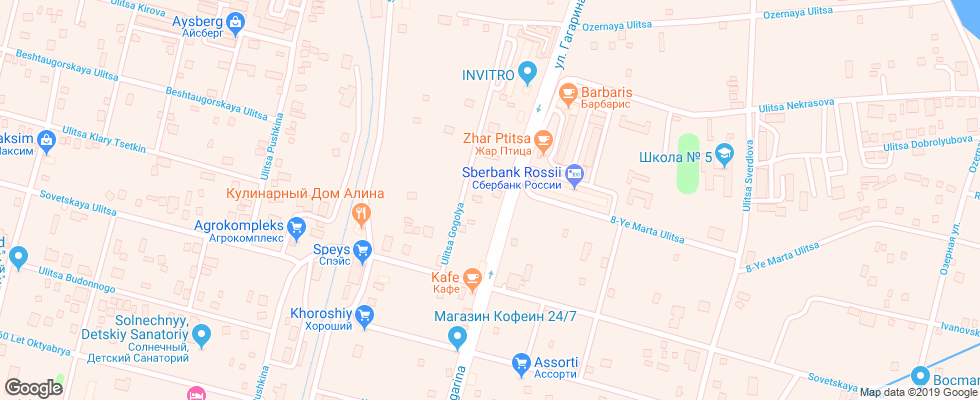Отель Im. Kirova Pyatigorsk на карте России