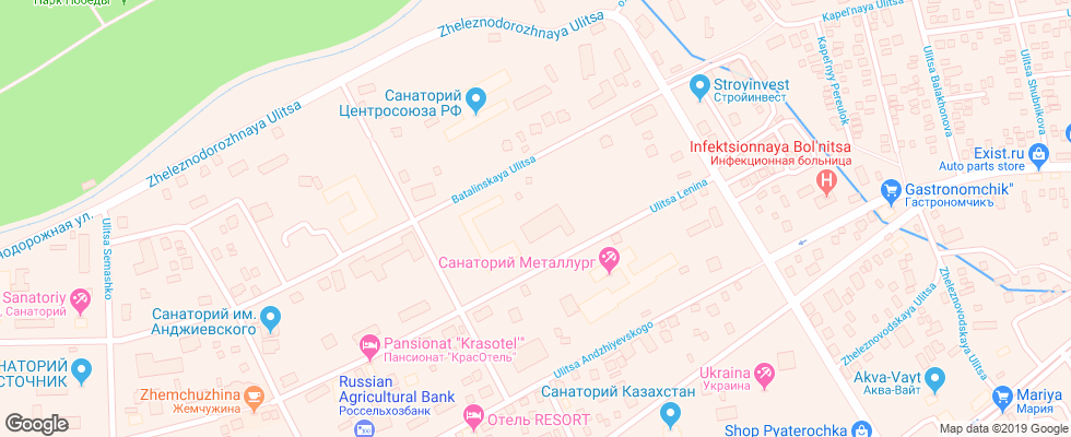 Отель Im. Sechenova на карте России