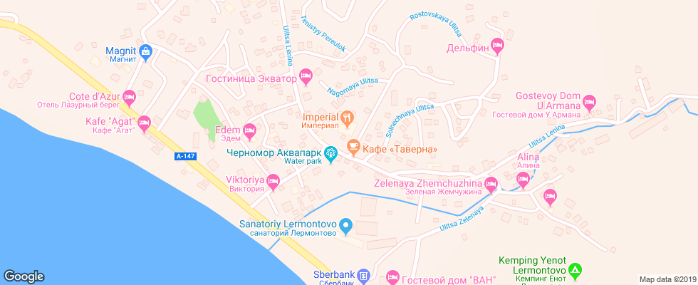 Отель Imperial на карте России