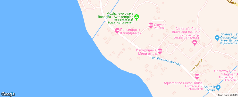 Отель Kabardinka Sk на карте России