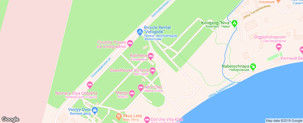 Отель Kalimera на карте России