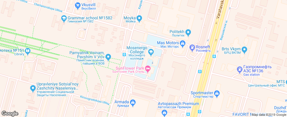 Отель Katerina Park на карте России