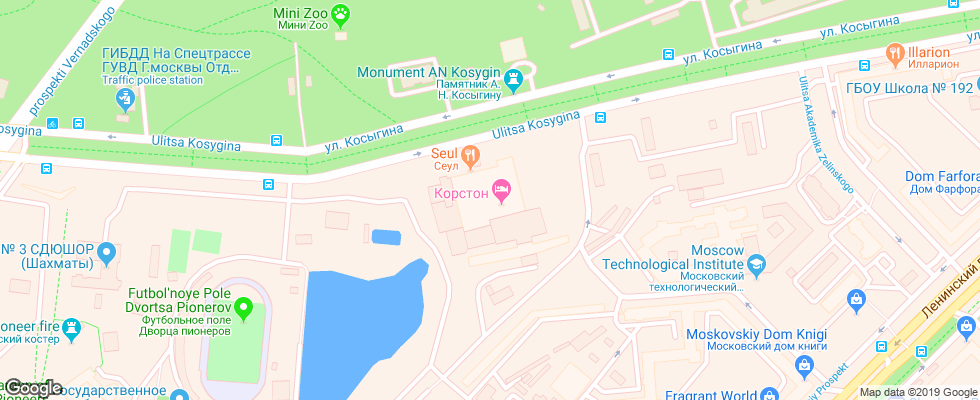 Отель Korston Klub Otel на карте России