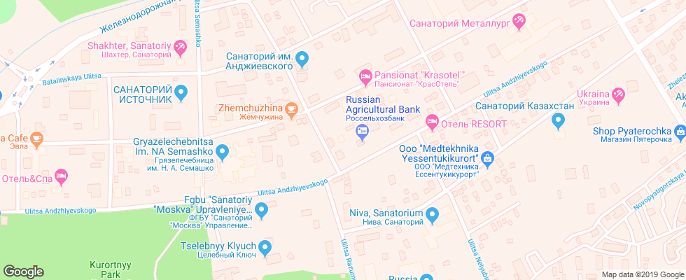 Отель Krokus Spa на карте России