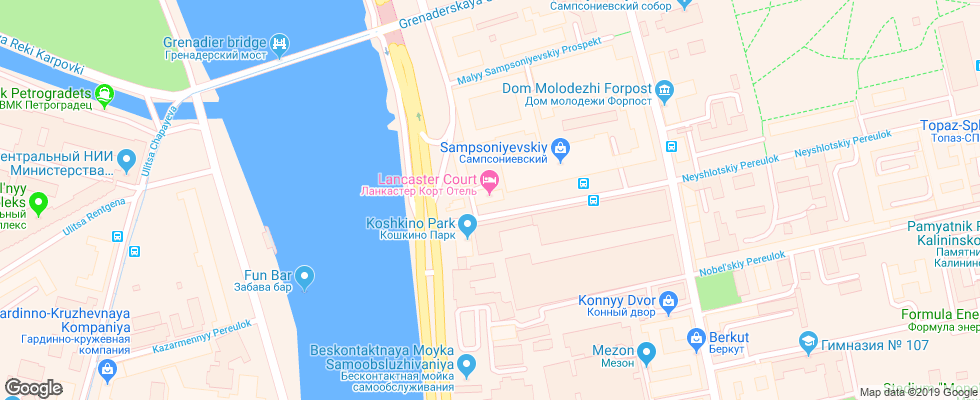 Отель Lankaster Kurt на карте России