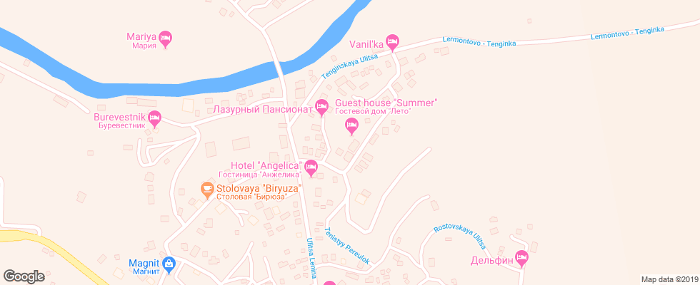 Отель Leto Gostinitsa Lermontovo на карте России
