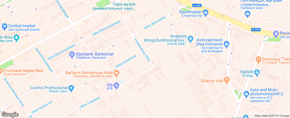 Отель Lika на карте России