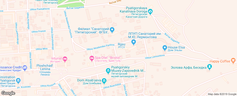 Отель Mashuk Otel Pyatigorsk на карте России