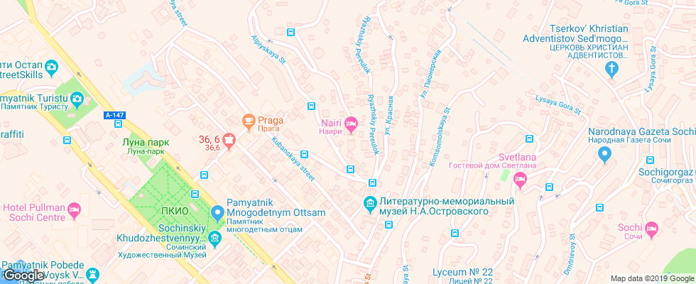 Отель Nairi на карте России