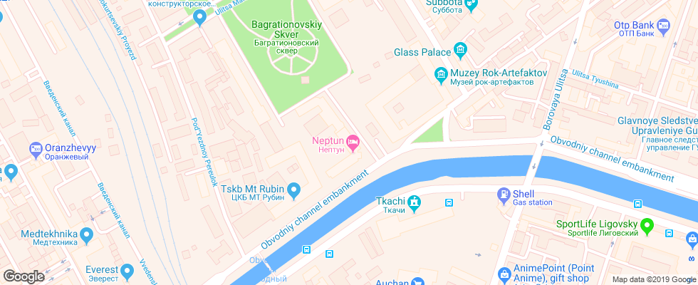 Отель Neptun Spb на карте России