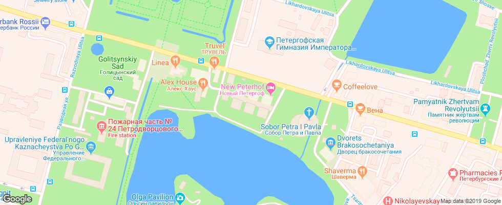 Отель Novyj Petergof на карте России