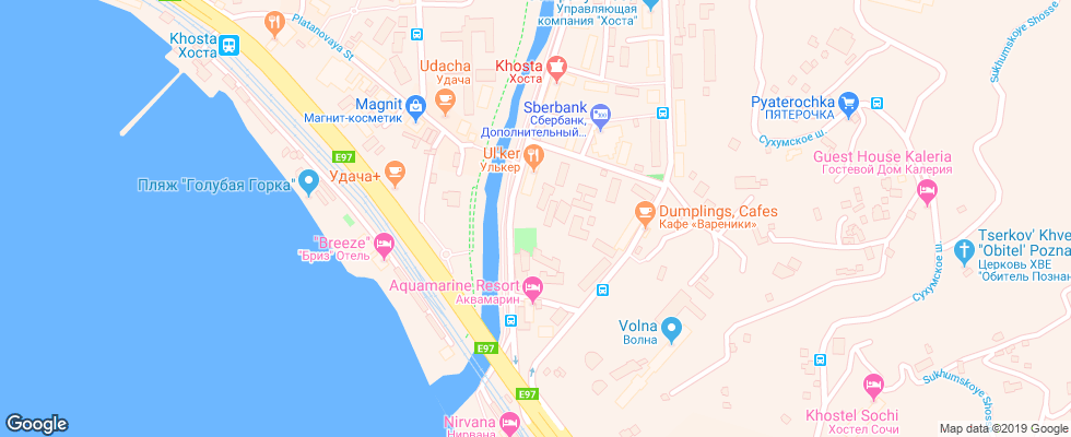 Отель Orkestra Kristall Sochi Rezort (Kristall) на карте России