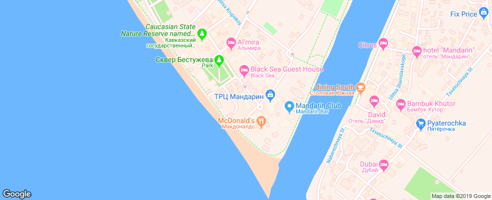 Отель Paradiz на карте России