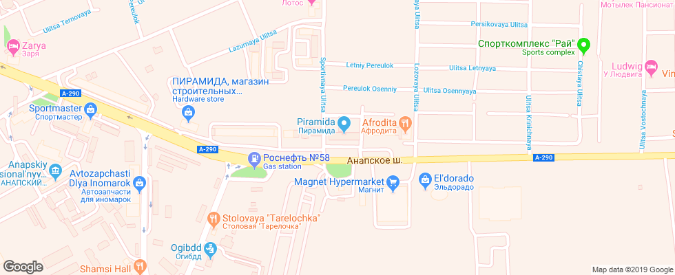 Отель Red Otel на карте России