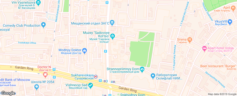 Отель Sadovoe Koltso на карте России