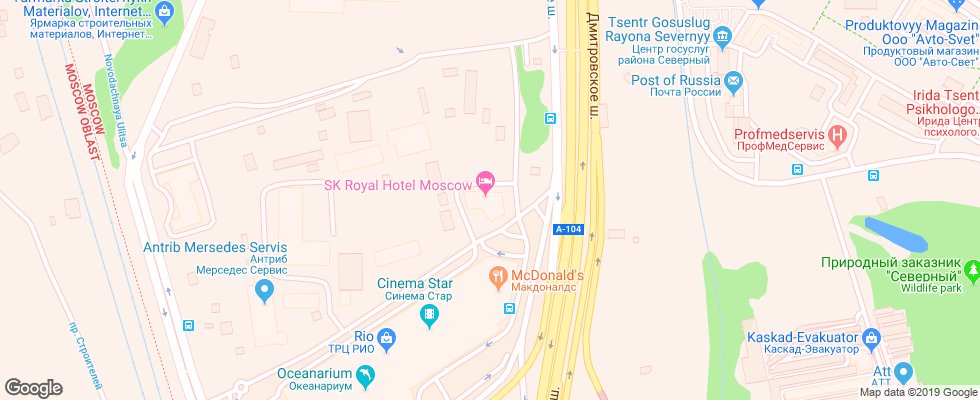 Отель Sk Royal на карте России