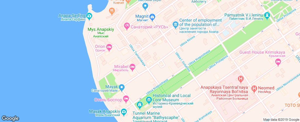 Отель Staryj Gorod на карте России