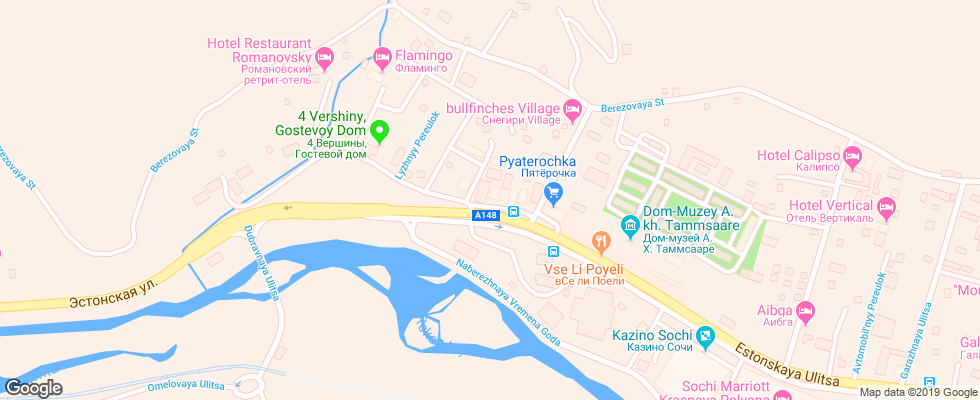 Отель Trojka на карте России