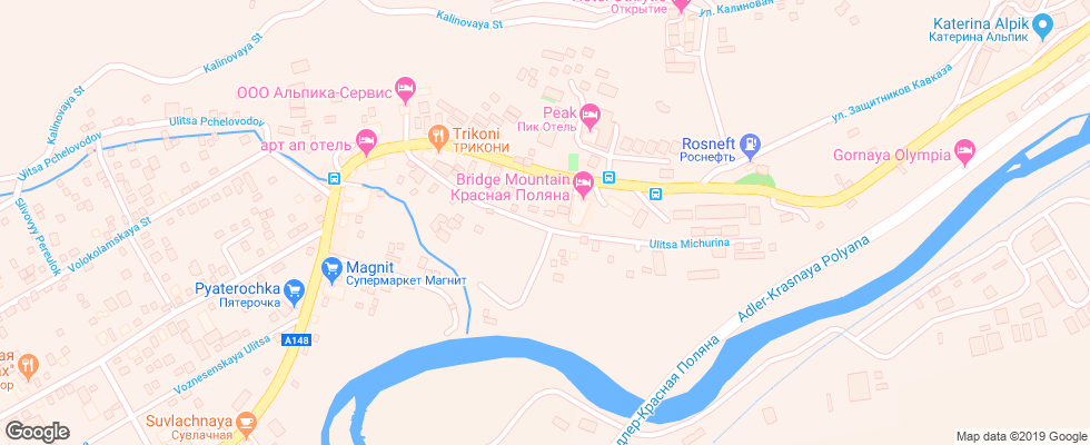 Отель Utomlennye Solntsem на карте России