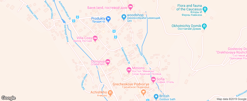 Отель Velya на карте России