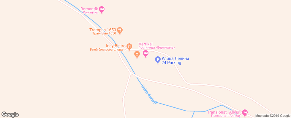 Отель Vertikal Arhyz на карте России
