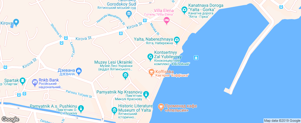 Отель Villa Elena на карте России