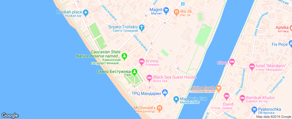 Отель Viva Viktoriya на карте России