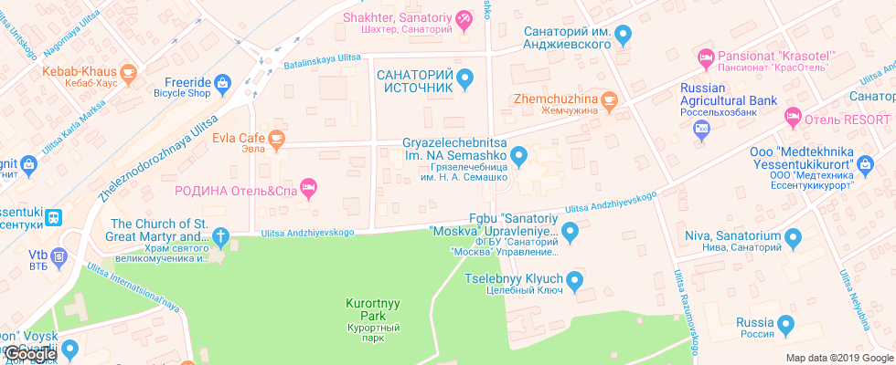 Отель Voronezh на карте России