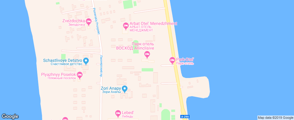 Отель Voshod Park-Otel на карте России