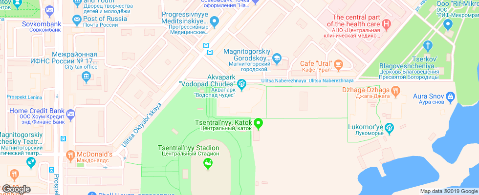 Отель Yubilejnyj Sanatorij на карте России