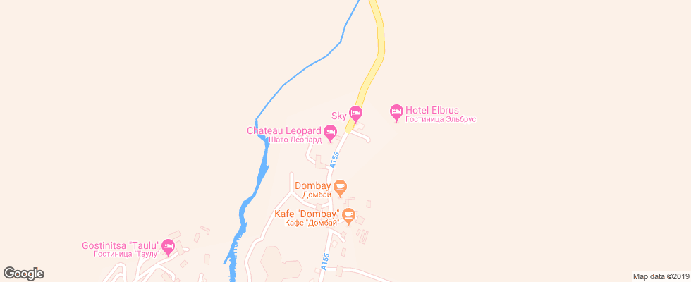 Отель Zvezdnyj Dombaj на карте России