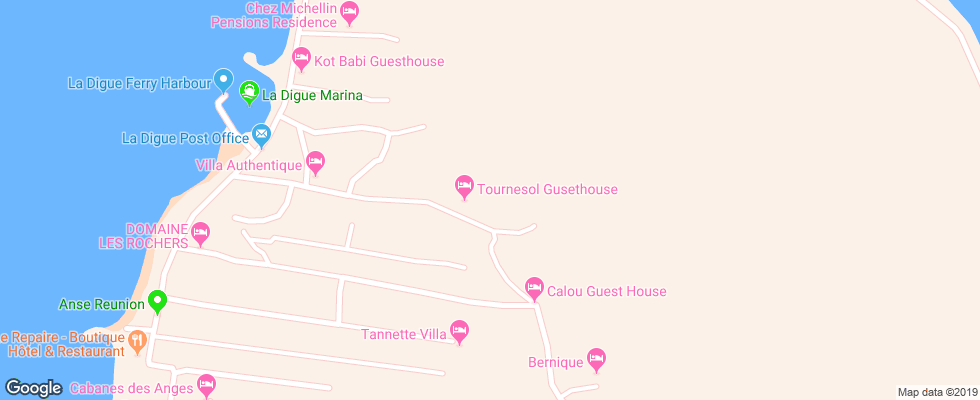 Отель Birgo Guest House на карте Сейшел