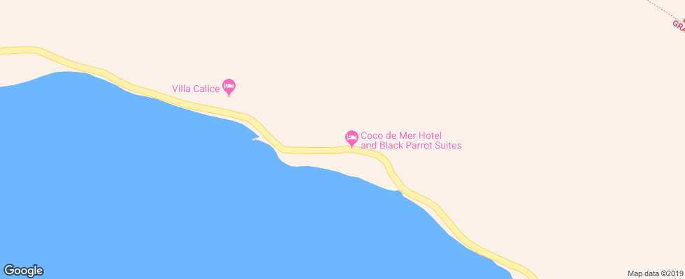 Отель Coco De Mer на карте Сейшел