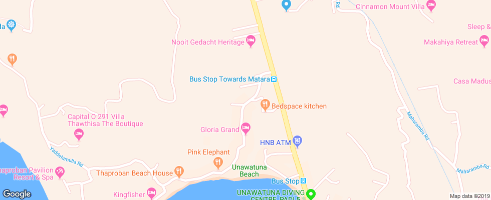 Отель Blue Swan Inn на карте Шри-Ланки