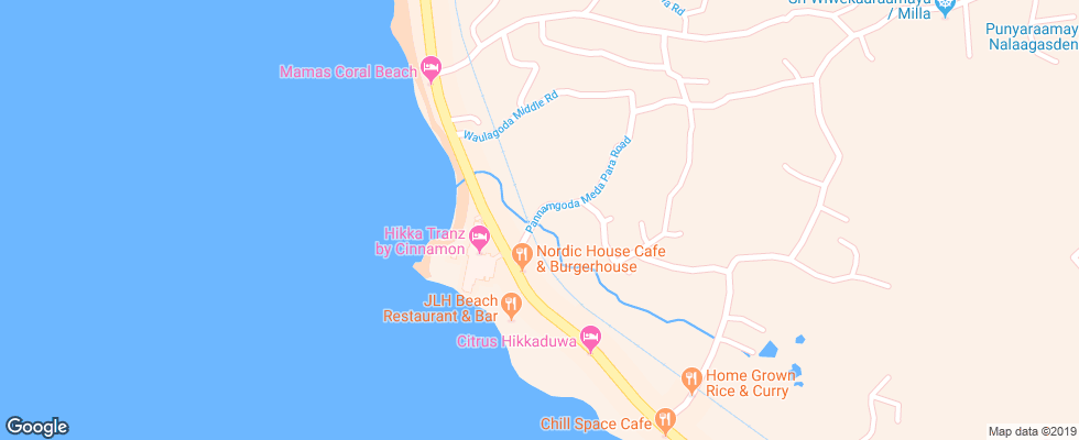 Отель Di Sicuro Tourist Inn на карте Шри-Ланки