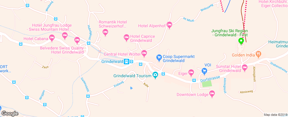 Отель Cenral Wolter на карте Швейцарии