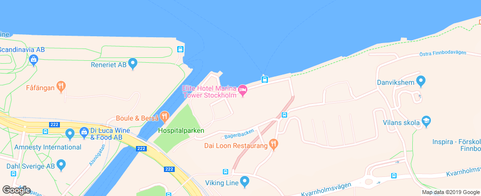 Отель Elite Marina Tower на карте Швеции