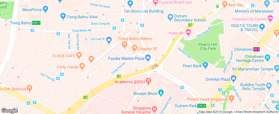 Отель Link на карте Сингапура