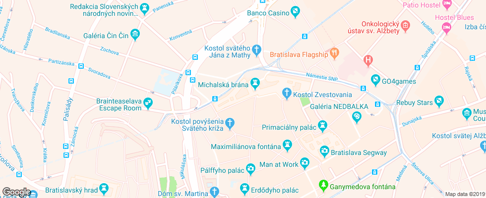 Отель Aplend City Michalska на карте Словакии
