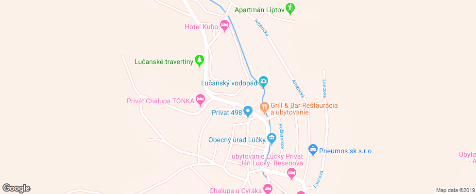Отель Dependance Liptov на карте Словакии