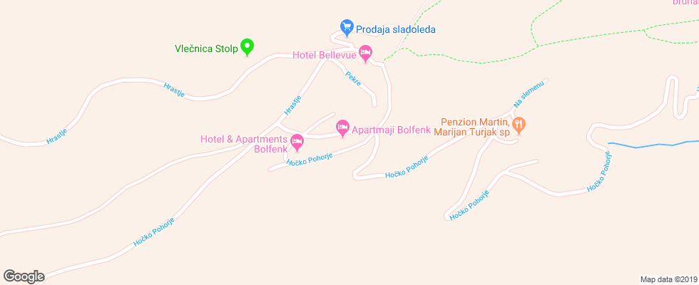 Отель Bolfenk на карте Словении