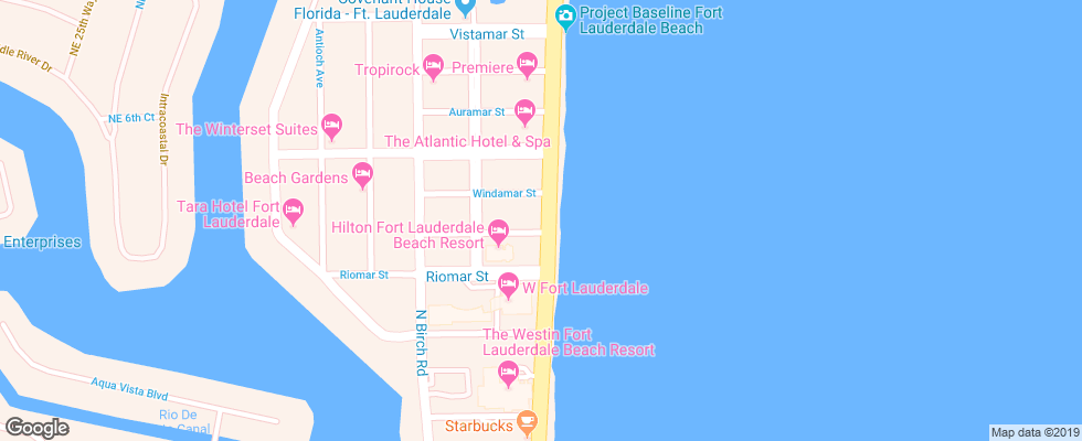 Отель Avalon Waterfront Inn на карте США