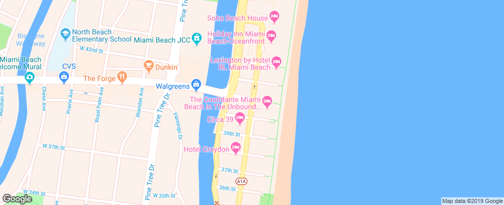Отель Best Western Atlantic Beach Resort на карте США
