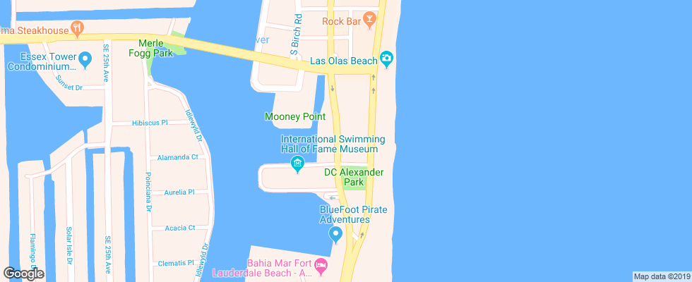 Отель Courtyard Fort Lauderdale Beach на карте США