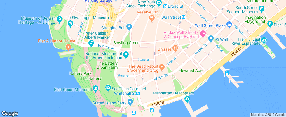Отель Doubletree By Hilton New York City Financial District на карте США