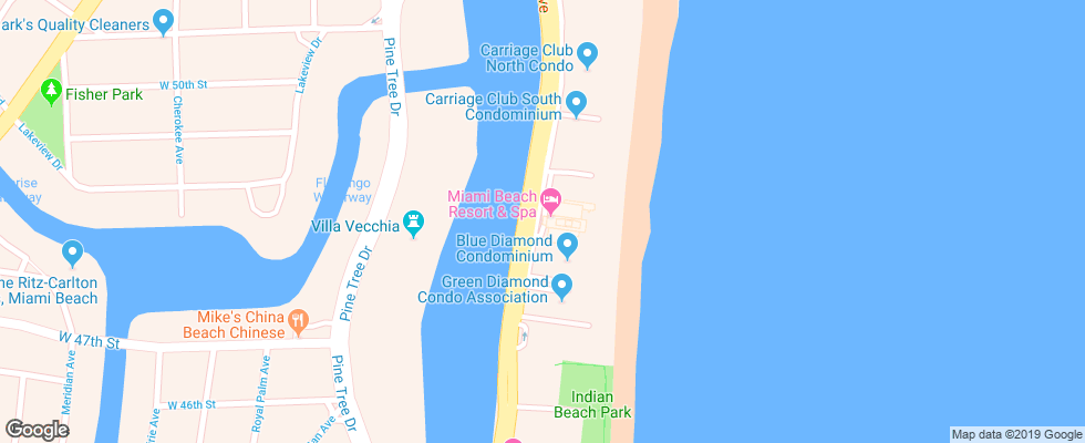 Отель Miami Beach Resort & Spa на карте США